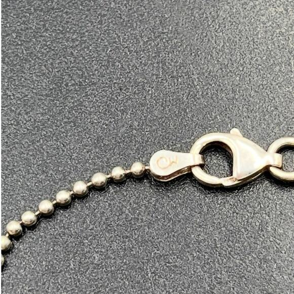 CW Charles Winston Signed Sterling Silver Ladybug Accent Ball Bracelet Sz 7.25” - Picture 5 of 9